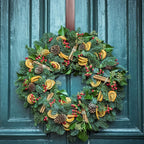 Wreath Hanger Adjustable Door Hanger Wreath Hanger for Front Door 15-24inch,Door Wreath Hook, Hold Up 20lb (Nickle-2 Pack)