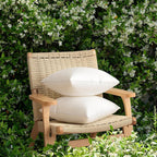 Oubonun 20x20 Outdoor Pillow Inserts (Pack of 4) - Square Waterproof Throw Pillow - Decorative Throw Pillows Insert for Couch Sofa Bed Patio Furniture - White Pillows