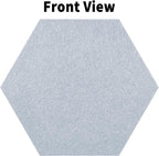 10PCS Hexagon Cork Board Tiles Alternative - 12x10 Inch Frameless Felt Bulletin Board for Wall, Adhesive Cork Board Tiles for Office & Home Decor, Sound Absorbing Pin Boards for Walls & Photos