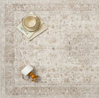 Beige 2x6 Runner Rug Washable Hallway Vintage Carpet Low Pile Non Slip Distressed Soft Traditional Retro Oriental Long Accent Throw Rug for Kitchen Bedroom Laundry Bathroom Dining Room