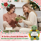 OASSIE Birthday Gifts for Women - Turtle Positive Crochet Animals, Emotional Support Crochet - Turtle Gifts for Women Birthday Unique, Emotional Support Crochets