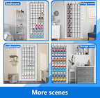 over the door shoe organizer,2025 upgraded,over the door shoe organizer,35 Huge clear pockets,over door shoe organizer,Store size 13 shoes,Strong material,hooks Suitable for various doors,White