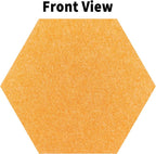 12'' Hexagon Cork Board Tiles Alternative, 10 Pack Frameless Felt Bulletin Board Tiles, Removable Corkboard for Wall, Decorative Pin Board for Office Wall Decor, Vision Board with 30 Pushpins