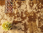 Unique Loom Barista Collection Area Rug - Arusha (5' 1" x 8' Rectangle, Beige/ Black)