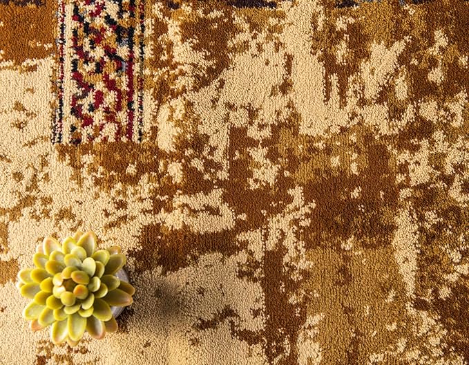 Unique Loom Barista Collection Area Rug - Arusha (2' 2" x 3' 1" Rectangle, Beige/ Black)