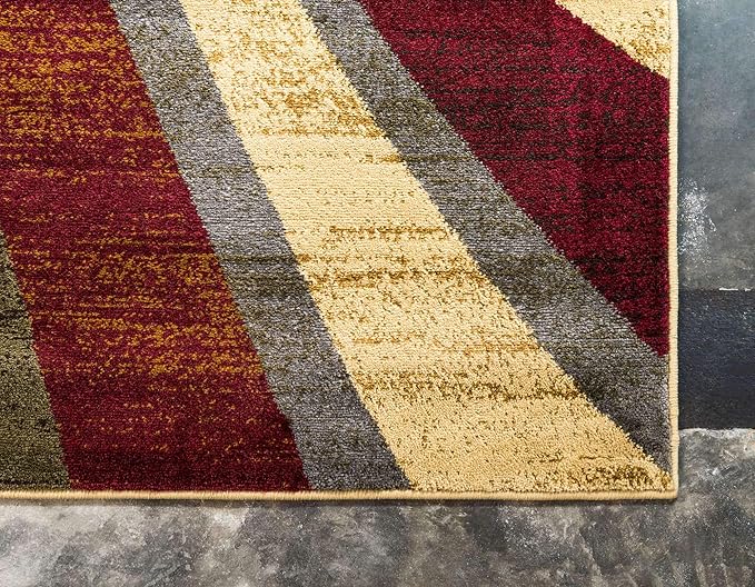 Unique Loom Barista Collection Area Rug - Ngada (2' 2" x 3' 1" Rectangle, Beige/ Red)