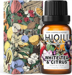 HIQILI White Tea & Citrus Diffuser Oil, Hotel Collection Scented Fragrance Oil for Ultrasonic Diffuser, Relaxing Aromatherapy, Home & Office - 0.34 Fl Oz