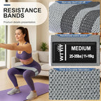 Fabric Resistance Bands for Working Out, 3-Level Non-Slip Exercise Bands for Men and Women, Booty Bands Equipment for Home Workout, Pilates, Yoga, Fitness.