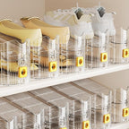 Shoe Slots Organizer for Closet, Shoe Stacker Organizer Double Layer Stack Shoe Rack, Shoe Display Shelf 50% Space Saver Storage Holder for Closet, 10PACK