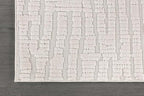 Modern Micro Loop Indoor Runner Rugs for Living Room Bedroom Kitchen Geometric Pebble White 2x7 Luxury Durable Low and High Pile Non-Shedding Stain Resistant Soft Area Carpet 2 x 7