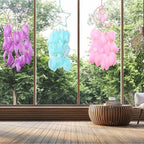 Jetec 3 Pcs Dream Catcher Moon Sun Star Design Handmade Traditional Design Craft Ornament Wall Art Hanging Home Decoration Bedroom Wedding(Sweet Color)