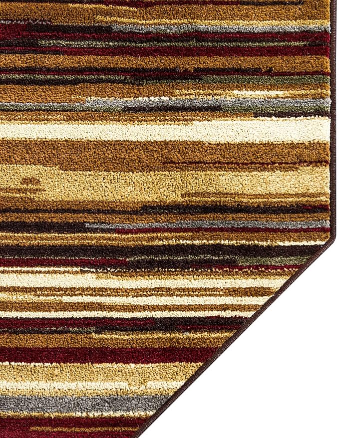 Unique Loom Barista Collection Area Rug - Icatu (7' 1" Octagon, Beige/Brown)