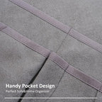 Waterproof Anti-Slip Sofa Armrest Organizer Armchair Caddy for Couch Remote Control Holder Sofa Armset Organizer with 6 Pockets Couch Armrest Storage for Book 35"x19.5" Grey 1 Pack