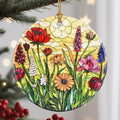 Christmas Ornament, Stained Glass Ornament, Christmas Ornaments for Tree, Hanging Ornaments for Home Decor & Xmas Decorations – Holiday Decor, Gift Ideas, Perfect Holiday & Xmas Gifts - Wildflower