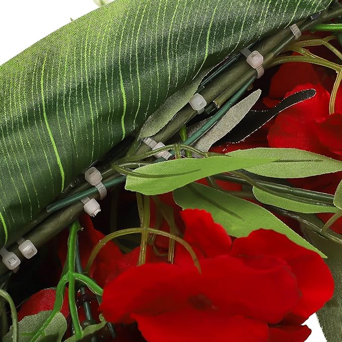 BFYDOAA Rose Swag Flowers,Wedding Arch Flowers Artificial Rustic Flower Swag Green Leaves Rose Peony Door Wreath for Wedding Arch Front Door House Wall Decoration