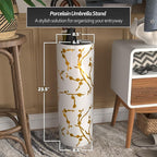 Red Lantern 24" Gold Branches Umbrella Stand