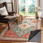 Waterproof Rug Pad, 3x5 Ft Under Area Rug Carpet Pad, Non Slip Rug Pads for All Floors and Hardwood Floors Finishes, Keep Carpets in Place Soft and Prevent Rug from Wrinkling or Buckling