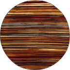 Unique Loom Barista Collection Area Rug - Icatu (6' 1" Round, Beige/Brown)