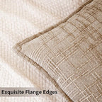 HPUK Fall Chenille Soft Throw Pillow Covers 18x18 Set of 2, Accent Cushion Covers for Living Room, Bedroom, Decorative Solid Color Pillow Covers for Couch, Sofa, Chair, Light Brown