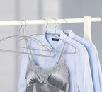 TOPIA HANGER Metal Hangers 20 Pack, Non Slip Clothes Hangers Space Saving, Heavy Duty Rubber Coated Wire Hanger for Coat, Shirt, Dress, Pants-Grey, CT12G