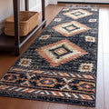 Well Woven Tulsa Lea Blue Traditional Southwestern Tribal 2'3" x 7'3" Runner Rug