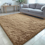 OLANLY 5x7 Machine Washable Large Area Rugs for Living Room, Bedroom, Soft Fluffy Shaggy Bedside Rug, Indoor Floor Carpet for Kids Girls and Boys, Dorms, Nursery, Home Decor Aesthetic, Taupe