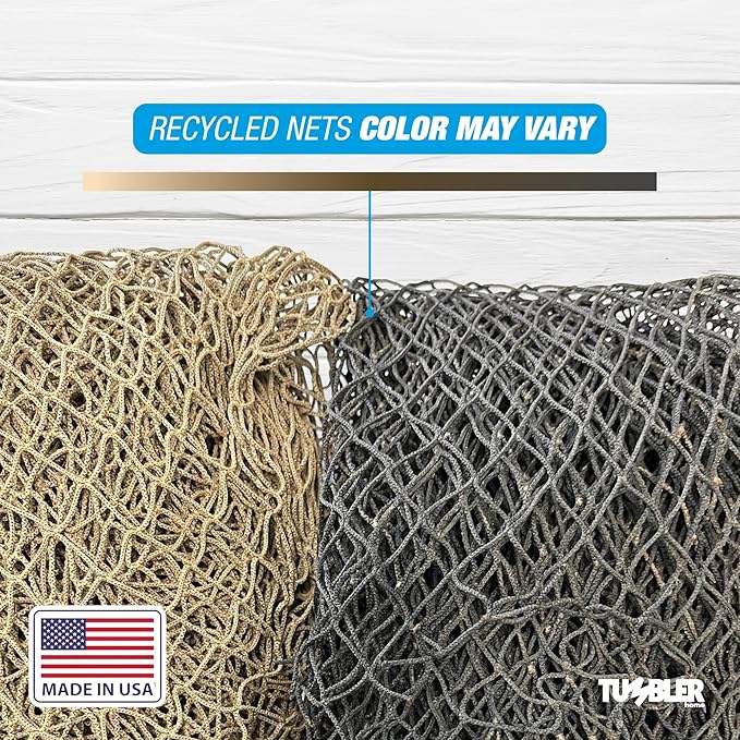 Tumbler Home Fish Net Decorations, Fishing Net Decor for Pirate, Mermaid, Fishing, Halloween, Hawaiian, Tiki or Beach Party Decorations, Fish Netting for Nautical Decor or Ocean Room, 5x10ft (2 Pack)