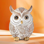 Smadeer Owl Statue and Figurine for Home Decor Accents Adorable Owl for Shelf Bookshelf Bedroom Living Room Office Table Desk Modern Decorations Animal Sculpture for Birds Lovers