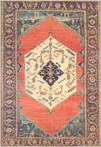 Keen Home Design 8x10 Rug - Machine Washable Area Rug with Non-Slip Backing, Ideal for Living Room, Dining Room, Bedroom - Vintage, Easy Clean, Durable, Low Pile Rug - (8' x 10')