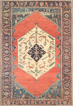 Keen Home Design 9x12 Rug - Machine Washable Area Rug with Non-Slip Backing, Ideal for Living Room, Dining Room, Bedroom - Vintage, Easy Clean, Durable, Low Pile Rug - (9' x 12')