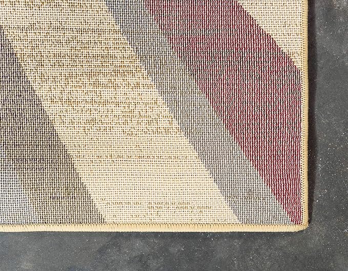 Unique Loom Barista Collection Area Rug - Ngada (2' 2" x 3' 1" Rectangle, Beige/ Red)