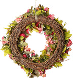Peony Wreaths for Front Door | 23 inch Spring Front Door Wreath Summer Fall Wreaths for Outside Door or Window Decor