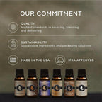 Eternal Essence Oils Tranquil Set of 6 Premium Fragrance Oils - Includes Lavender Breeze, Mountain Rain, Ocean Breeze, Lavender Chamomile, Green Tea, and Rosemary Scented Oils - 10ML