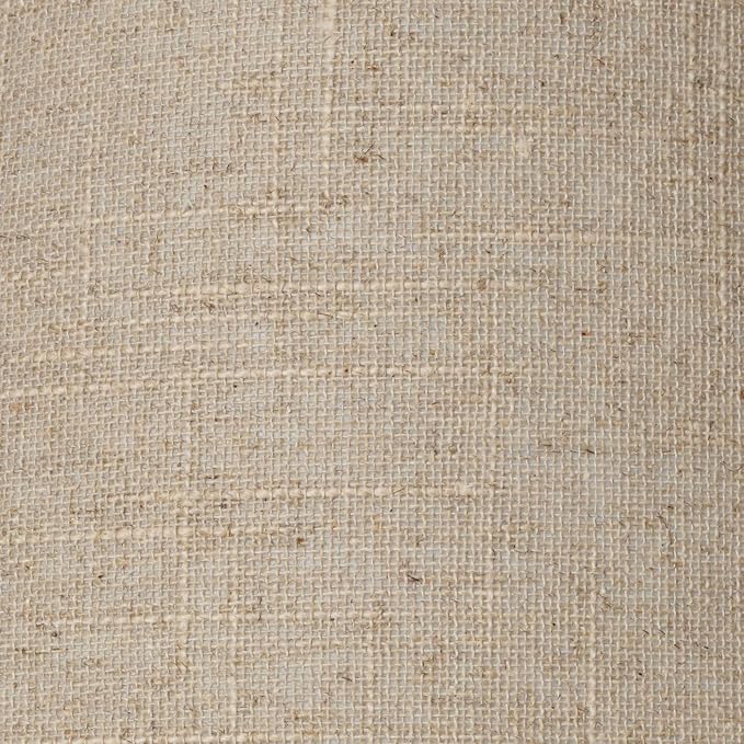 Empire Lamp Shade Fine Burlap Beige Large 6" Top x 21" Bottom x 13.5" High Spider Fitting with Replacement Harp and Finial