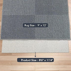 Non Slip Area Rug Pads Non Skid Rug Gripper 9x12 Feet Extra Thick Pad Anti-Slip Carpet Rug Mats for Hardwood Surface Floors, Keep Rugs Safe and in Place(9 x 12 Ft)