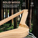 Wooden Hangers 30 Pack, Durable Wood Hangers with 360° Swivel Hook & Notches, Slim Coat Hanger Wooden for Closet, Smooth Wood Clothes Hanger with Pant Bar, Natural