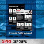 SPRI Xercuff Leg Resistance Band Exercise Cord with Non-Slip Padded Ankle Cuffs (All Bands Sold Separately) Portable for the Gym or At Home Workout Equipment