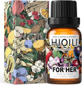 HIQILI for Her Diffuser Oil, Ideal for Reed Diffuser, DIY Luxury Perfume, Wool Dryer Ball, Long Lasting Scent - 0.34 Fl Oz