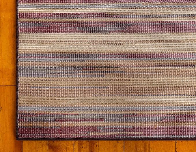 Unique Loom Barista Collection Area Rug - Icatu (8' x 10' Rectangle Beige/Brown)