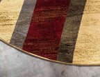Unique Loom Barista Collection Area Rug - Ngada (4' 1" Round, Beige/ Red)