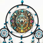 Wolf Dream Catchers,Large Dream Catcher for Bedroom Adult,Dreamcatcher for Wall Hangings,Teen Dorm Room Decor Festival Gift,Decor for Office, Room, Home (Wolf Dream Catchers)