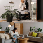 O'Bright Velum - Classic Floor Lamp, Elegant Linen Shade, Pull Chain Switch, Luxury Gold Handle, Modern Minimalist Design - Perfect for Living Room, Bedroom, Office - Black