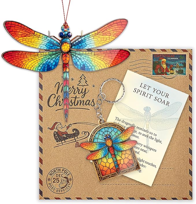 Christmas Women Gifts 2026 - Christmas Ornaments 2026 - Dragonfly Ornament - Dragonfly Gifts for Women - Christmas Women Decoration Ornaments