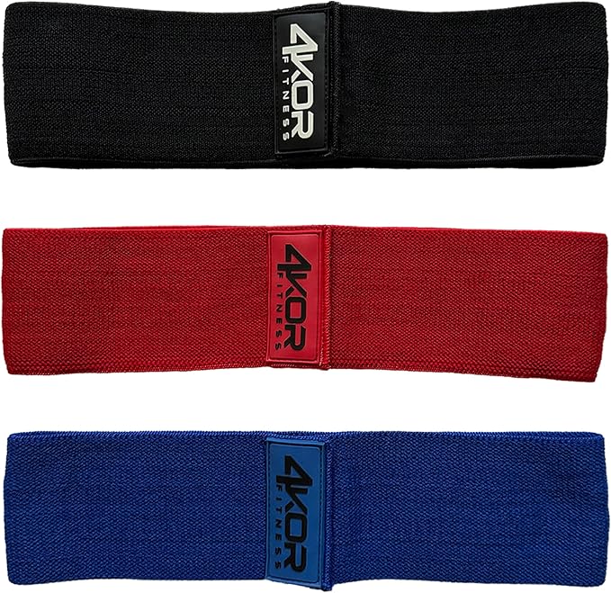 4KOR Fitness Resistance Loop Band Set, Perfect for Crossfit, Yoga, Physical Therapy, and Booty Building