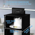 VAESIDA Hat Rack for Closet, 10 Shelf Hanging Hat Organizer for Baseball Caps Storage, Hat Holder Organizer for Hat Display, Best Space Saving Hat Racks for Baseball Cap Organizer, Black