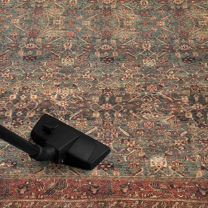 Keen Home Design 2x3 Rug - Machine Washable Entry Rug with Non-Slip Backing, Ideal for Enteryway, Kitchen, Bathroom, Laundry Room - Vintage, Easy Clean, Durable, Low Pile Rug - (2' x 3')