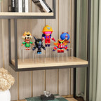Sezanrpt Square Acrylic Shelf Risers 3pcs, Acrylic Dessert Table Display Set, Clear Acrylic Showcase Collectibles Display Shelf for Funko Pop, Cupcake, Toys, Watches, Table Decorations - 4''x5''x6''