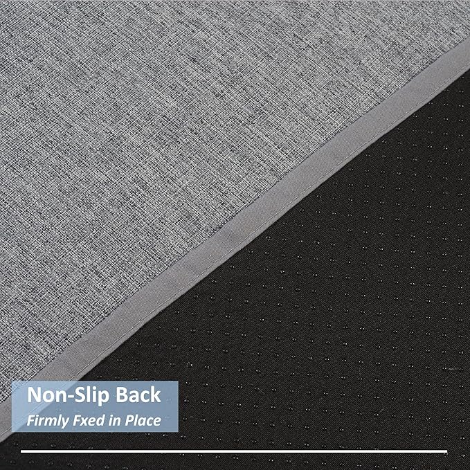 Faux Linen Armchair Caddy for Couch Remote Control Holder Non-slip Sofa Armset Organizer Caddy Storage for Recliner Couch 6 Pocket for Magazine 35"x19.5" Grey Linen 1 Piece