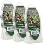 Yankee Candle Scented Wax Melts for Wax Warmers, Long Lasting Home Fragrance, Odor Eliminating_Wax Cubes, Balsam & Cedar, 6 Count (Pack of 36)