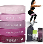 Fabric Resistance Bands for Working Out – 5 Strength Levels from Extra Light to Extra Heavy – Thick Workout Bands for Legs, Glutes, HIPS, Stretching, Strength Training with Storage Bag